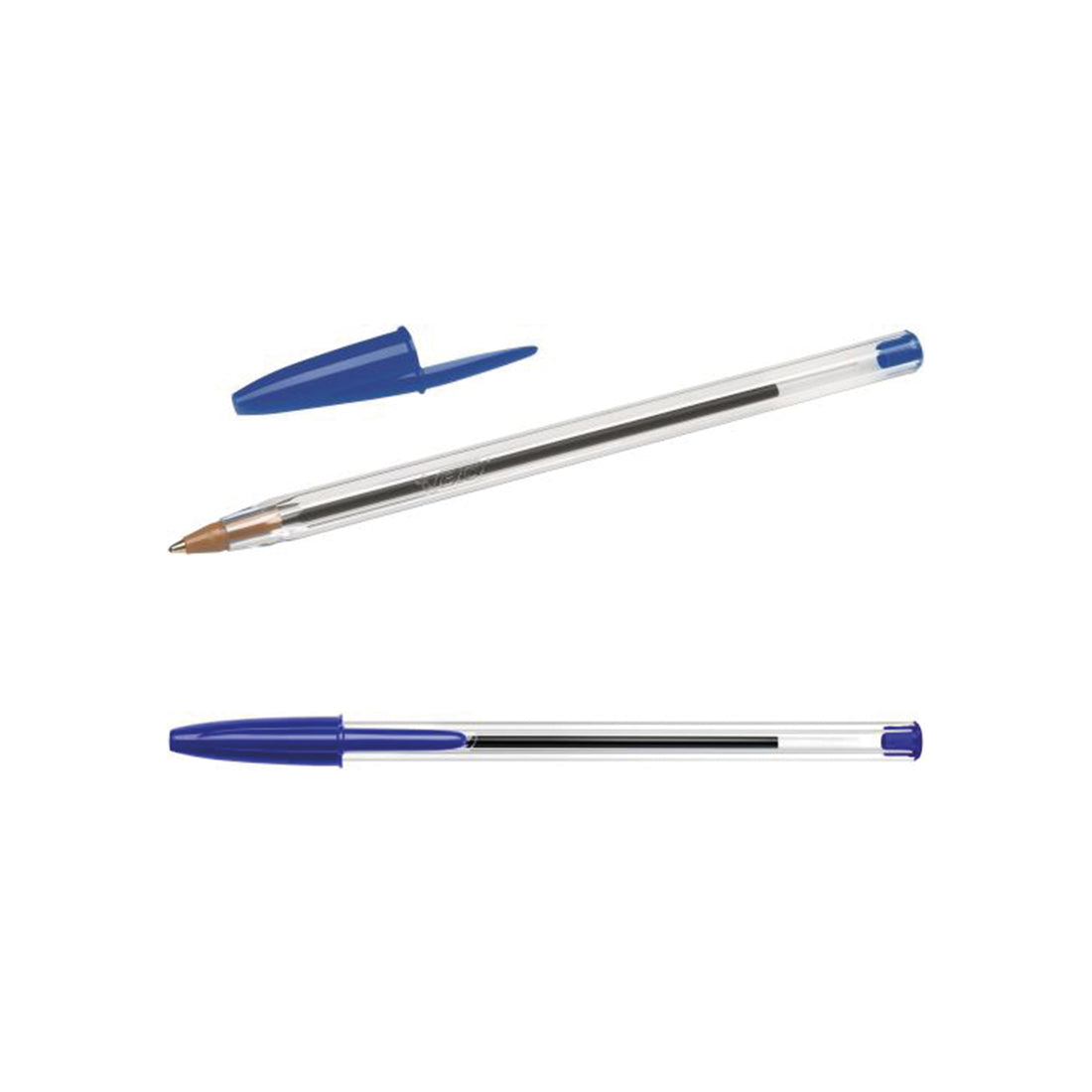 Bic Cristal Ballpoint Pen 1.0mm Tip 0.32mm Line Blue (Pack 10) - 516352